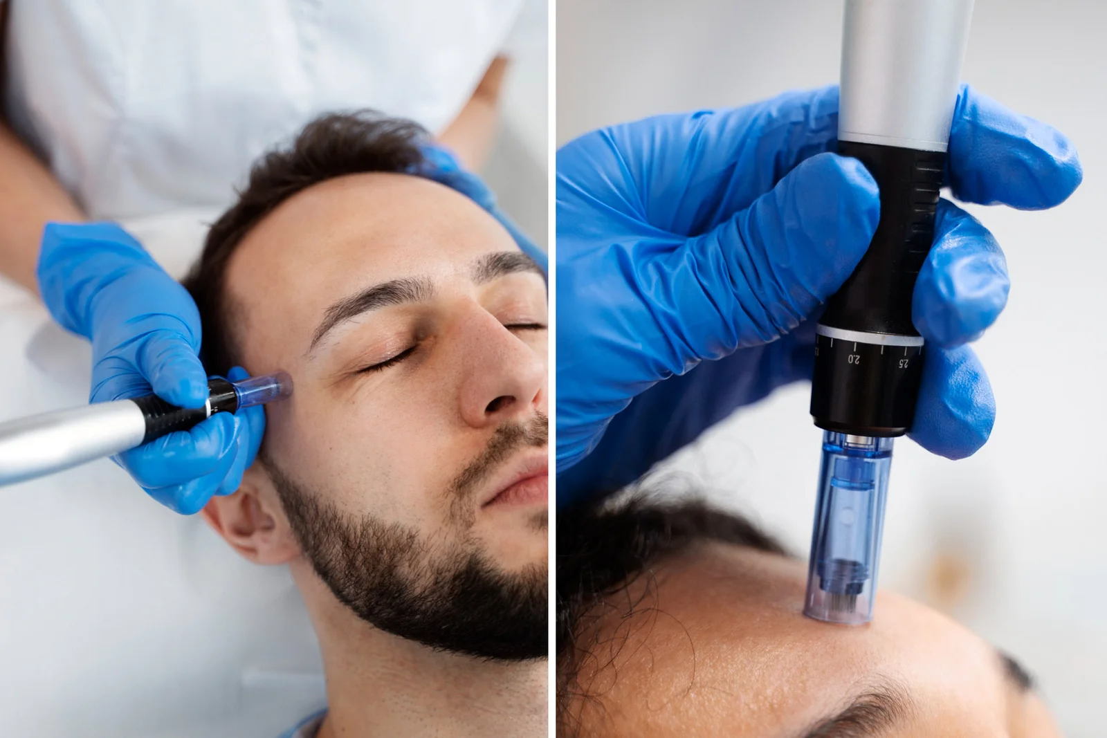Xcellaris Pro Twist-microneedling av ansiktet